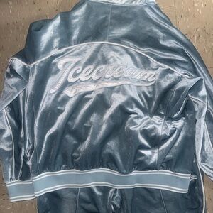 Billionaire Boys Club Icecream Satin Jacket in Light Blue